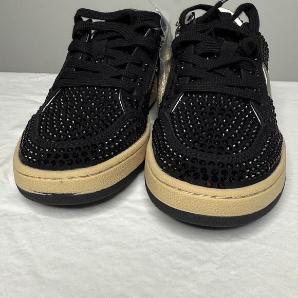 NIB | Vintage Havana Bravo Black Rhinestone Sneakers | Glam Star Sneakers - Picture 4 of 11
